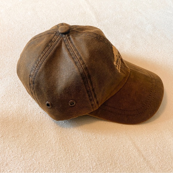 STETSON Martha's Vineyard Oilskin Baseball Cap Hat Adjustable Western Trucker - Picture 2 of 11